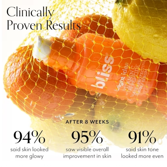Bliss Bright Idea Brightening Serum with Vitamin C & Tri-peptides, 15ml, New - Picture 4 of 10